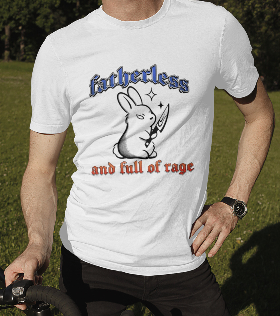 Fatherless Rabbit And Full Of Rage Knife T-Shirt
