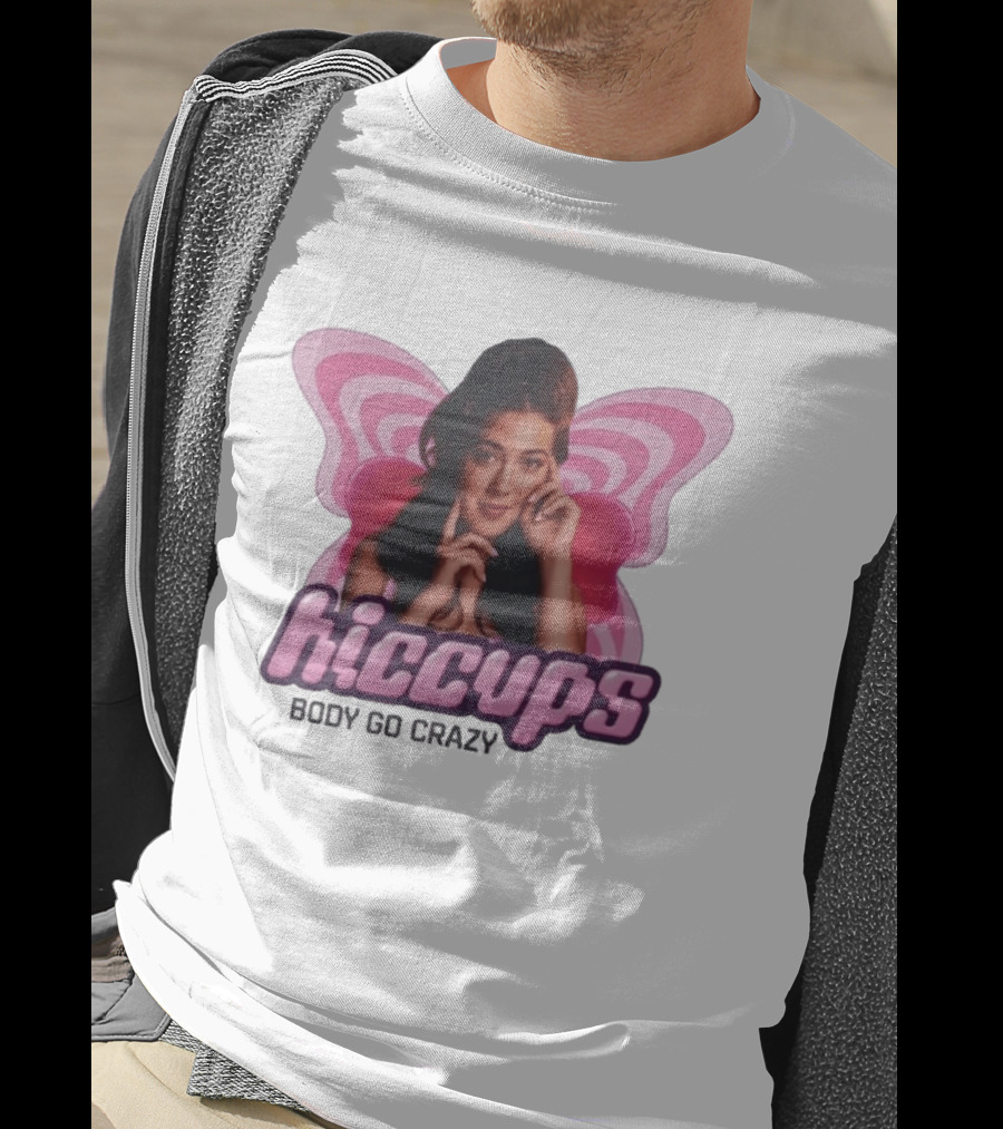 Hiccups Body Go Crazy Pink Butterfly Wings T-Shirt