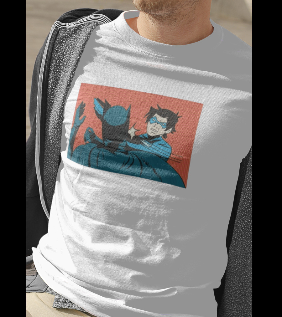 Nightwing Slaps Batman Dick Grayson Meme Comic Panel T-Shirt
