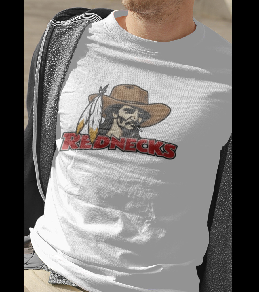 Rednecks Cowboy Icon With Feathered Hat T-Shirt
