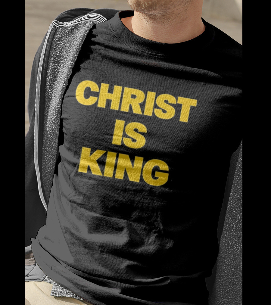 Blake Anderson Christ Is King Bold Yellow T-Shirt
