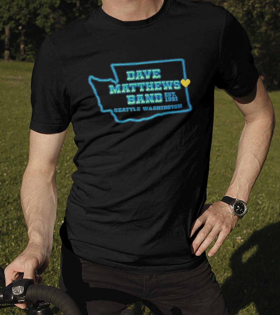 Dave Matthews Band Seattle Washington Est 1991 T-Shirt