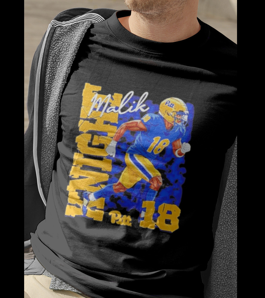 Malik Knight 18 Pitt Panthers Football Player T-Shirt