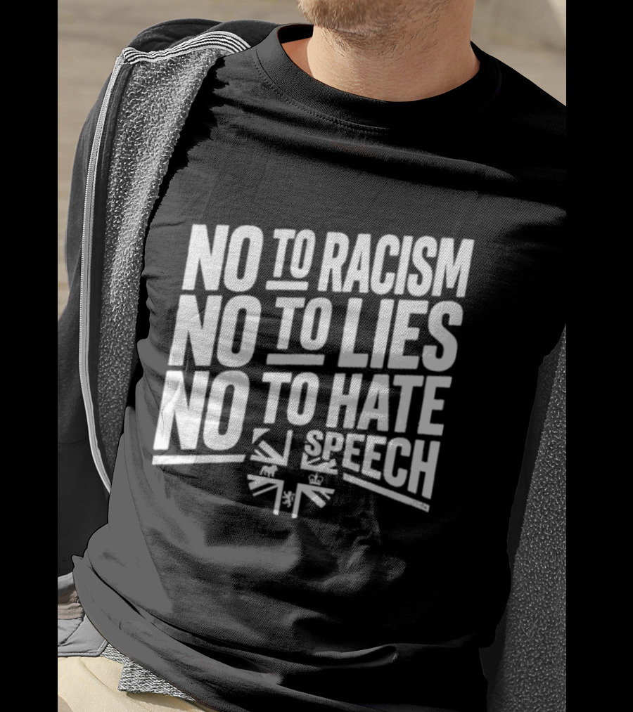 No To Racism No To Lies No To Hate Speech T-Shirt
