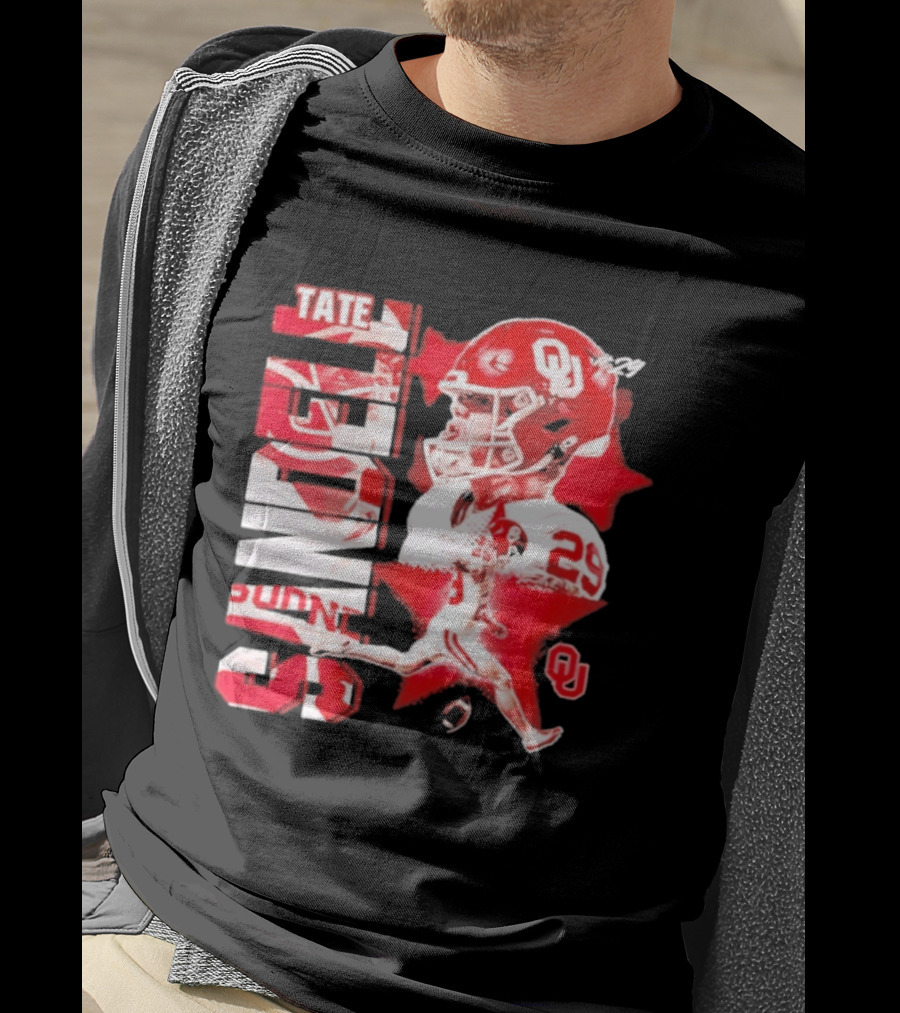 Tate Sandell 29 Oklahoma Sooners Football OU T-Shirt