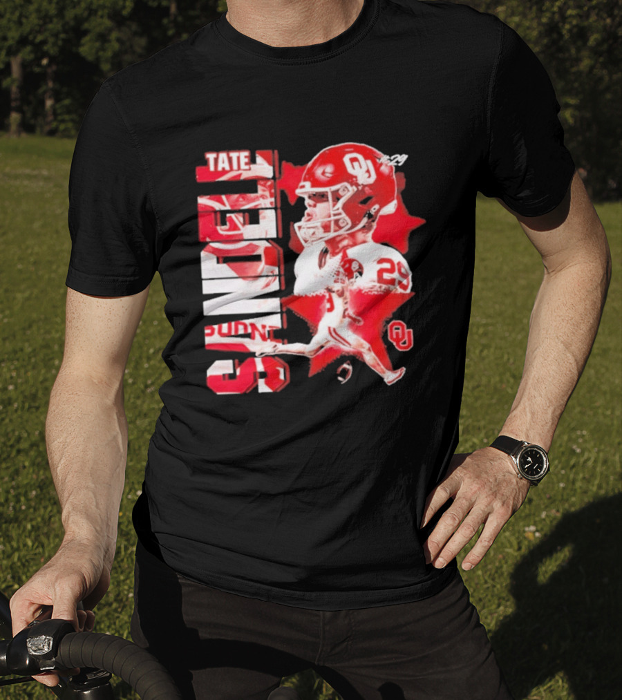 Tate Sandell 29 Oklahoma Sooners Football OU T-Shirt