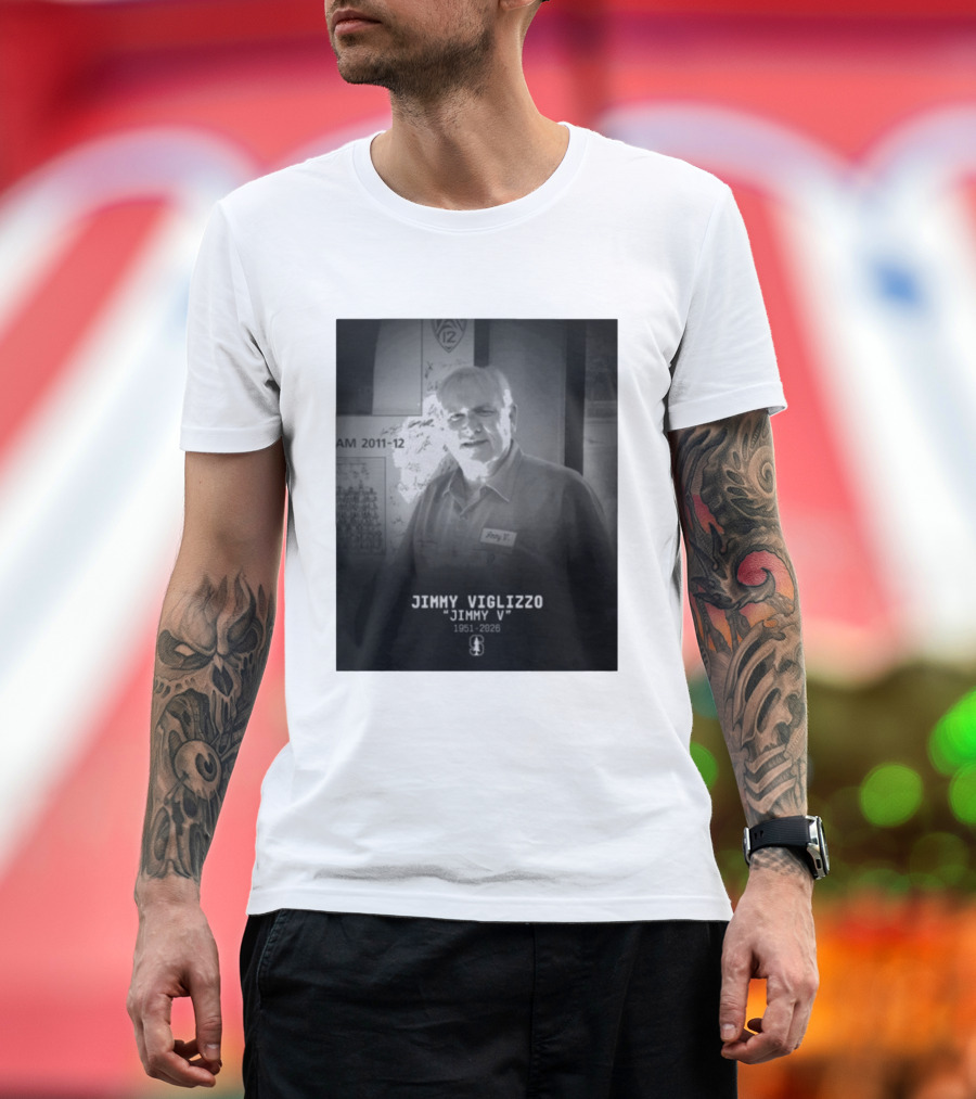 Jimmy Viglizzo "Jimmy V" 1951 2026 Commemoration Stanford Connection T-Shirt