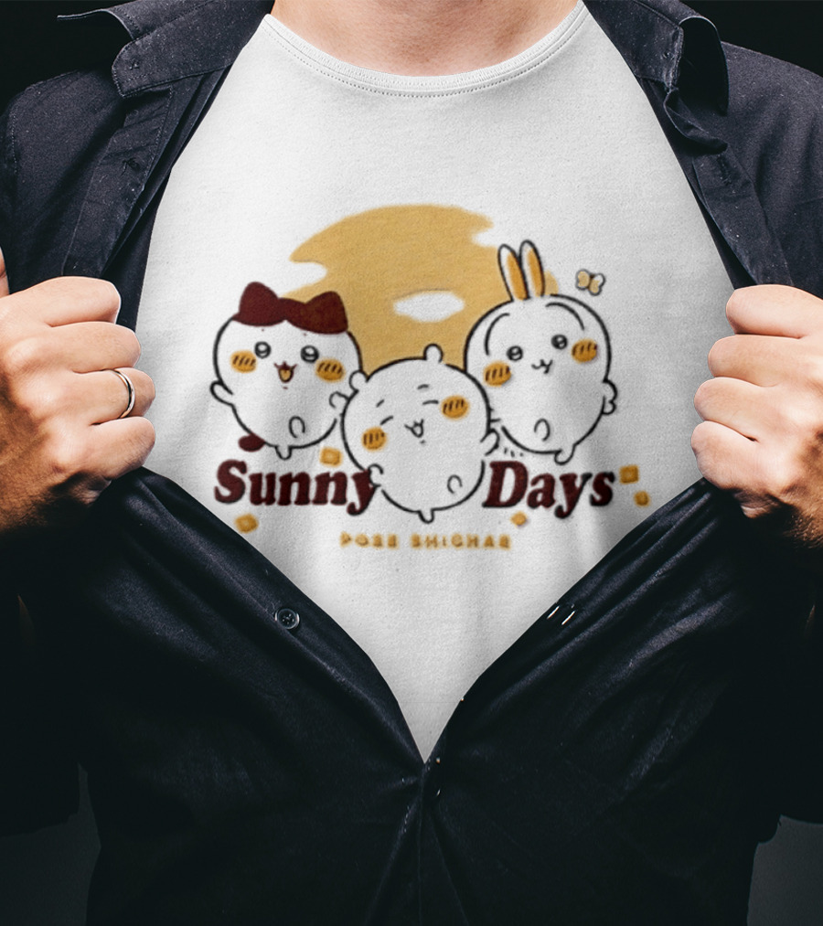 Sunny Days Pose Shichae Cartoon Characters Trio T-Shirt