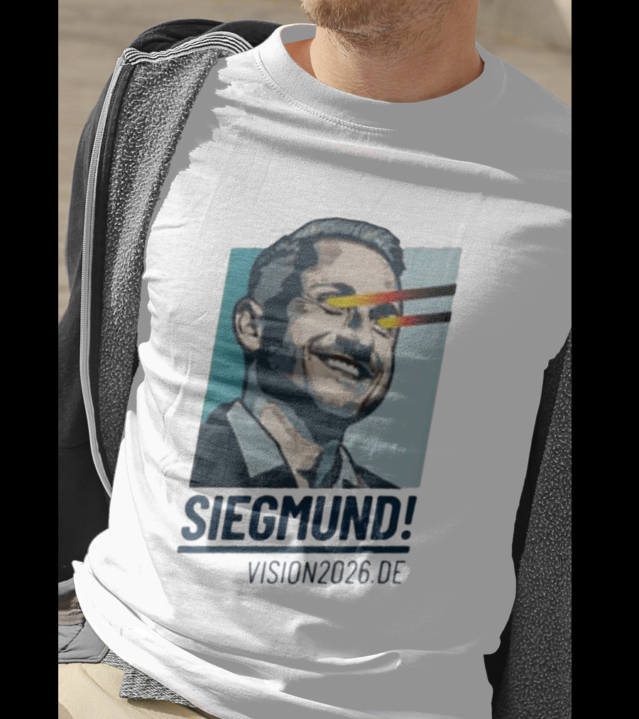 Siegmund Vision2026 DE German Flag Laser Eyes T-Shirt