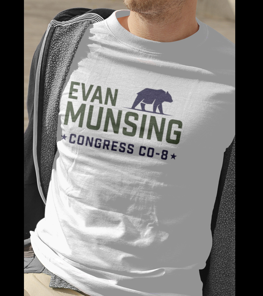 Evan Munsing Congress CO 8 Bear Symbol 2026 T-Shirt