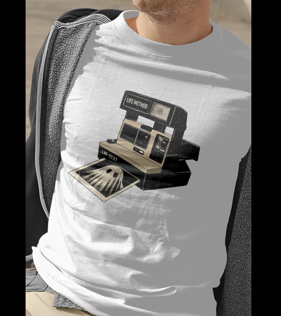 Life Method LM103T Ghost Polaroid Camera Instant Photography Film T-Shirt