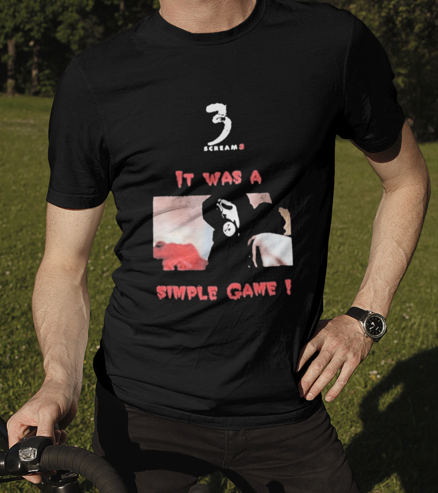 2026 Scream 3 It Was A Simple Game Retro Horror Movie Scene T-Shirt