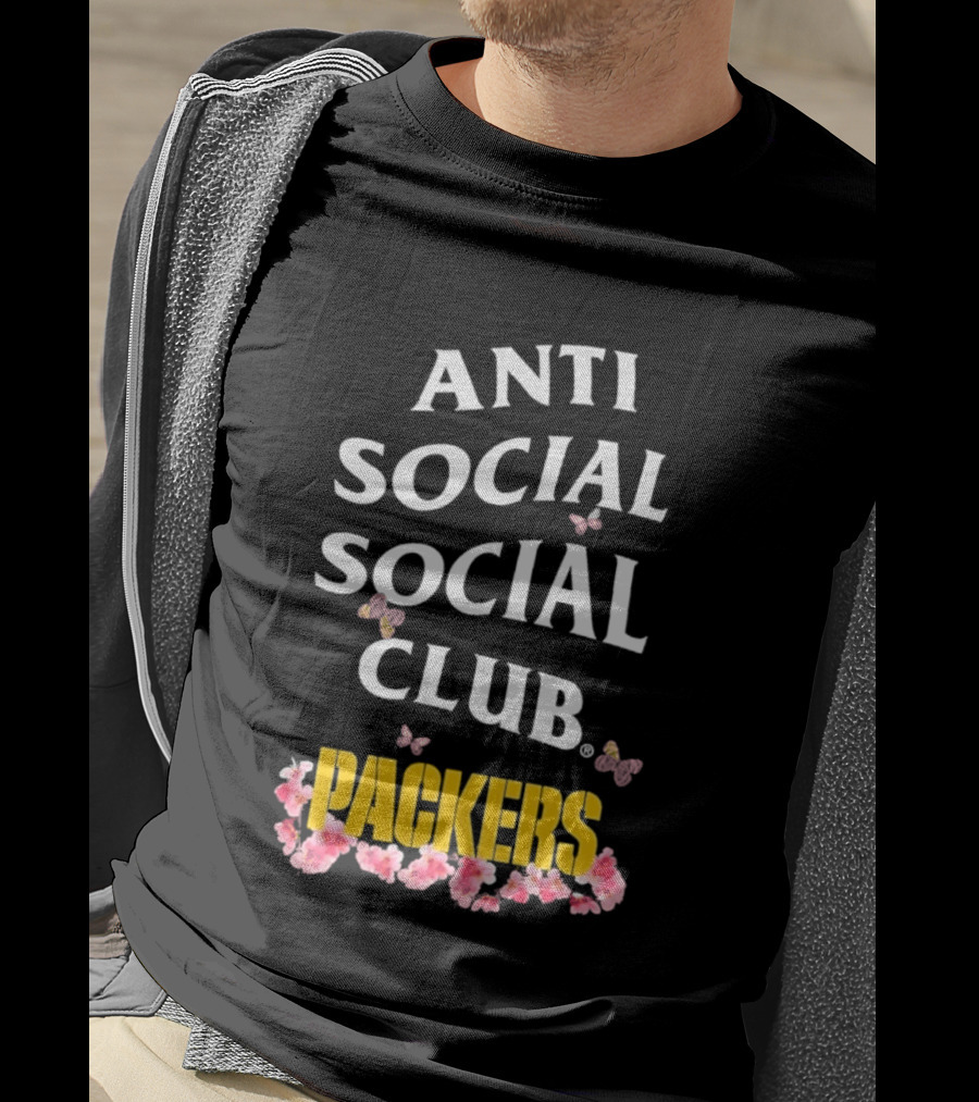 Anti Social Social Club Packers Blossom Pink Butterflies T-Shirt