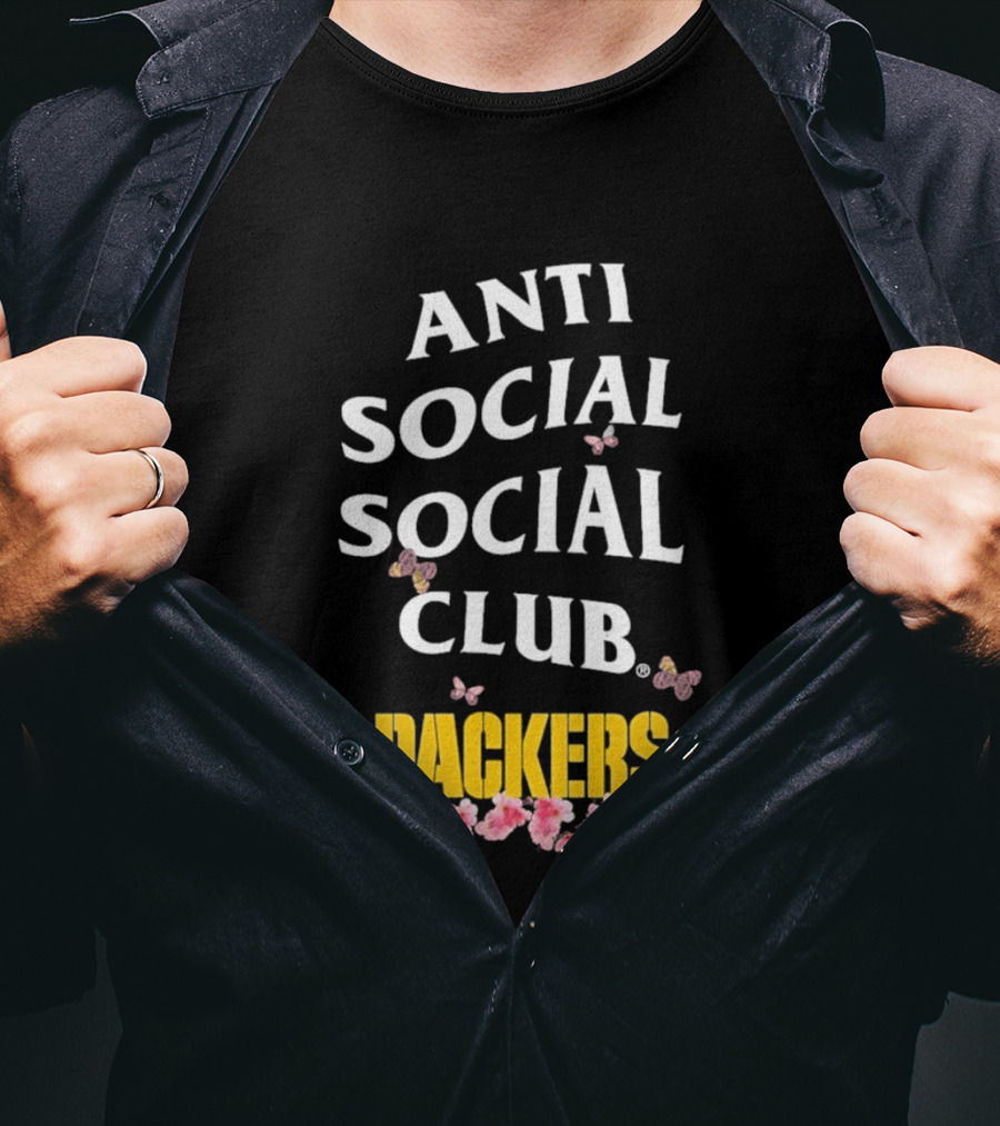 Anti Social Social Club Packers Blossom Pink Butterflies T-Shirt