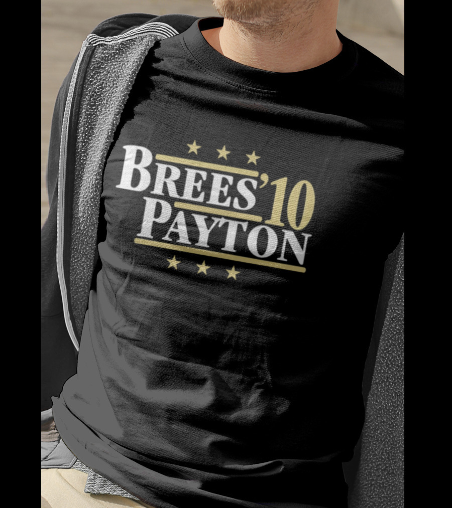 Brees Payton 10 New Orleans Saints Football Stars T-Shirt