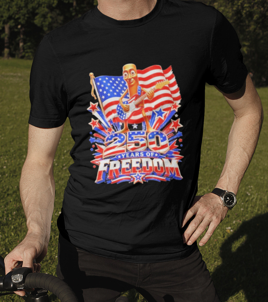 Tung Sahur 250 Years Of Freedom USA Flag 4th July Brainrot Meme T-Shirt