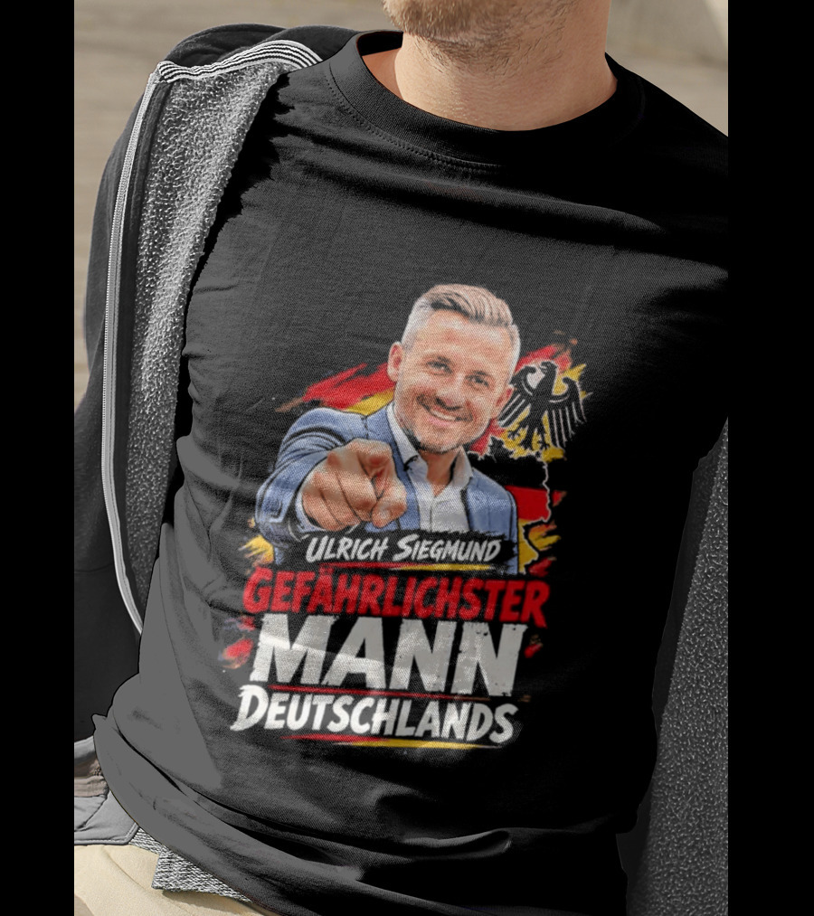 Ulrich Siegmund Gefährlichster Mann Deutschlands Adler Sketch T-Shirt