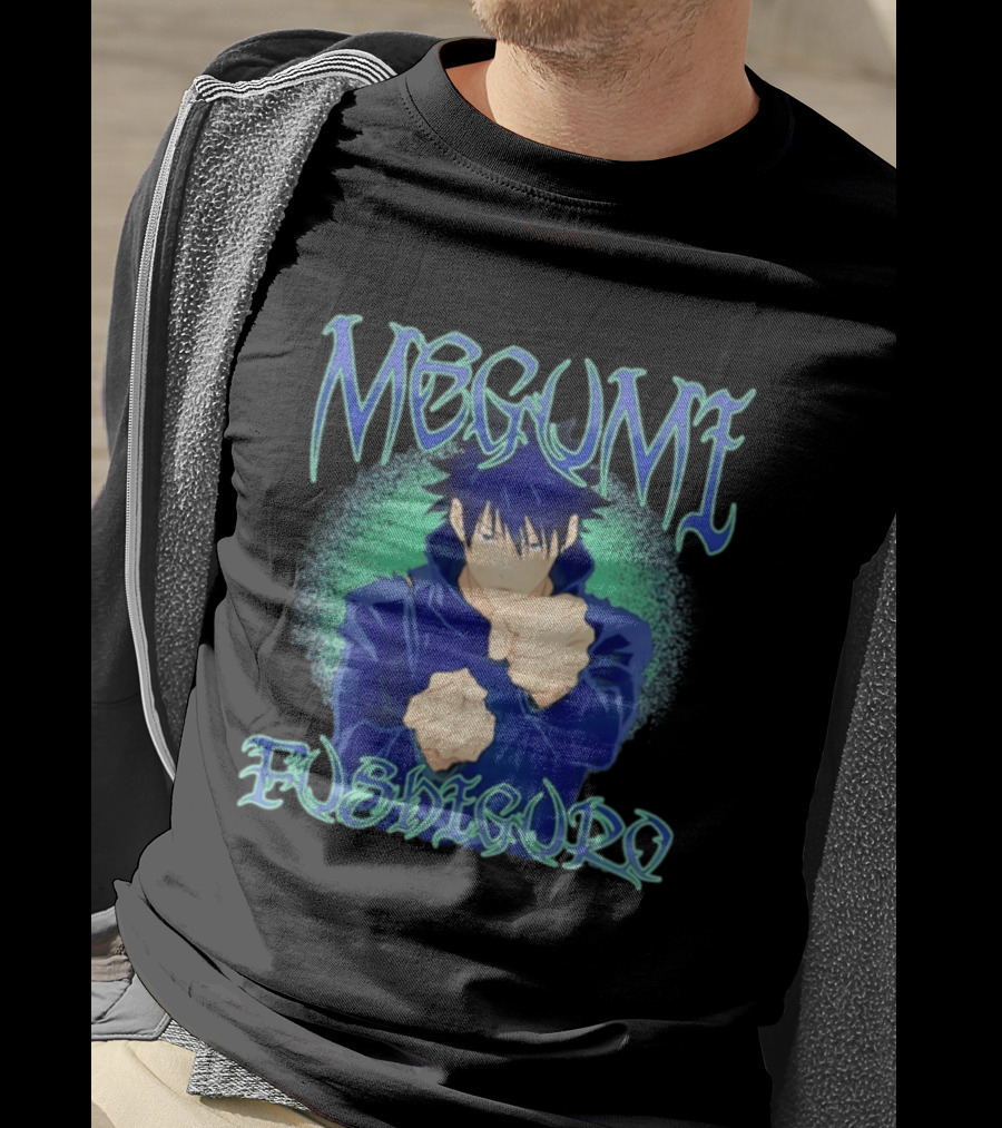 Megumi Fushiguro Action JJK Anime T-Shirt