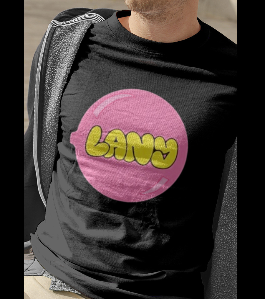 LANY Stuck On You Pink Yellow Bubble T-Shirt