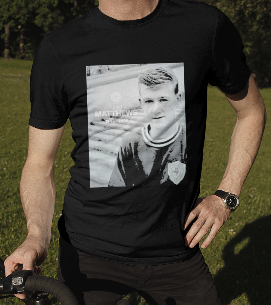 Paul Matthews 1946 2026 Memoriam Soccer Emblem Rugby T-Shirt