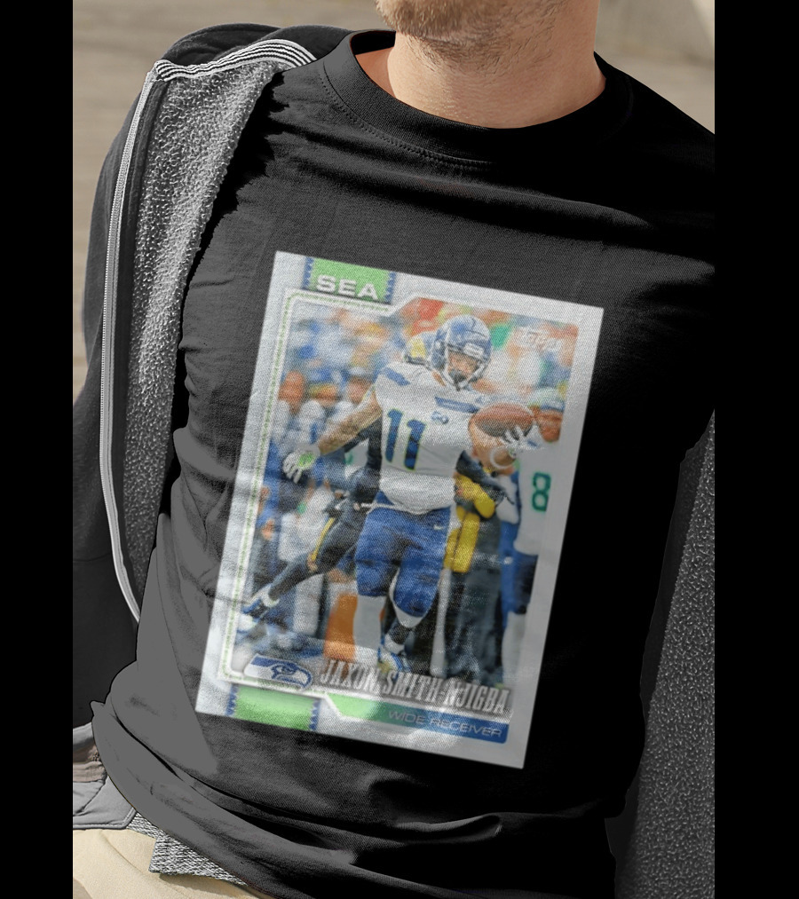 Jaxon Smith Njigba Seattle Seahawks Wide Receiver 2026 Topps Football Card T-Shirt