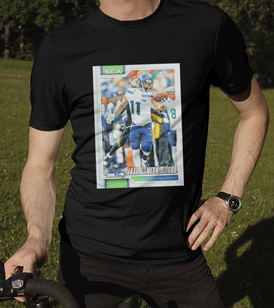 Jaxon Smith Njigba Seattle Seahawks Wide Receiver 2026 Topps Football Card T-Shirt