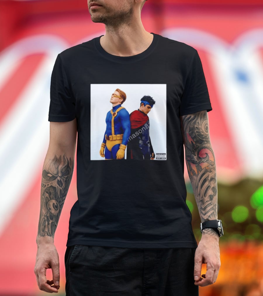 Cyclops And Wiccan Heartstopper X Men Comic Collaboration T-Shirt