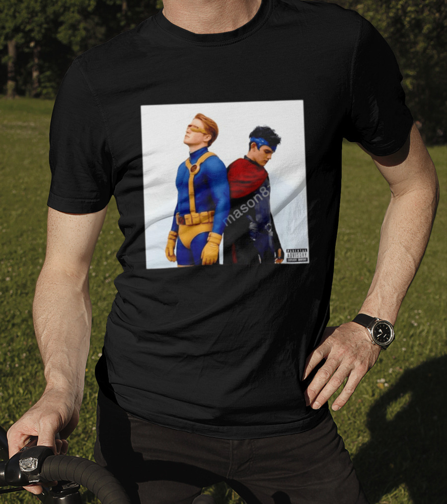 Cyclops And Wiccan Heartstopper X Men Comic Collaboration T-Shirt