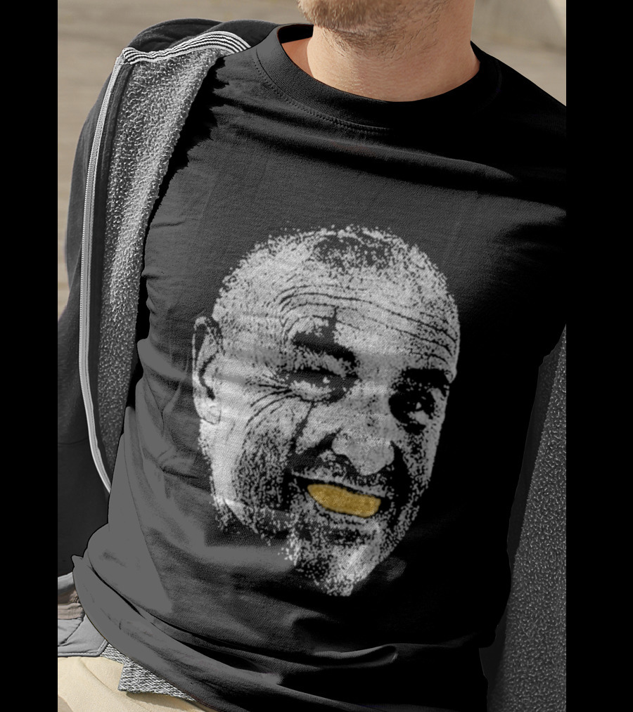 John Locke Lost TV Show Orange Peel Smile Face T-Shirt