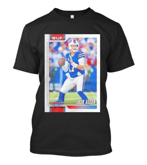 Buffalo Bills Josh Allen Quarterback Topps 2026 T-Shirt