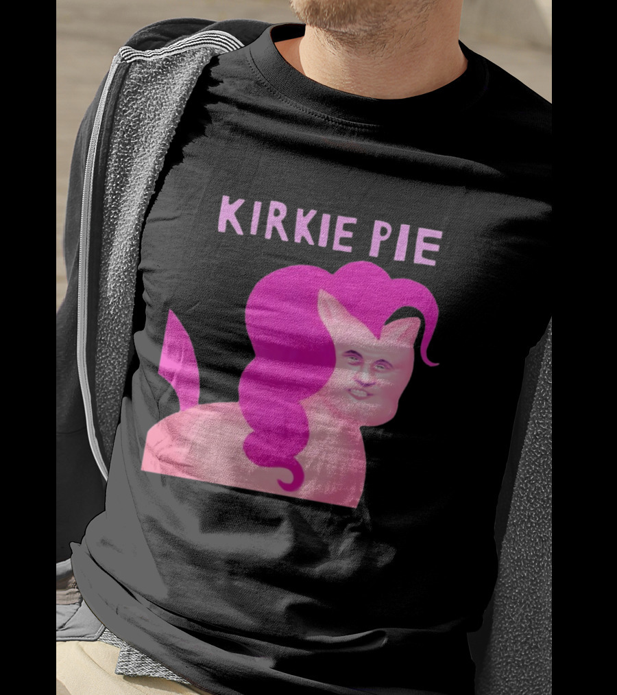 Kirkie Pie Pink Pony Cartoon Face T-Shirt