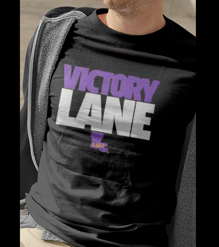 Lane Kiffin Victory Lane LSU NCAA Football Tigers T-Shirt