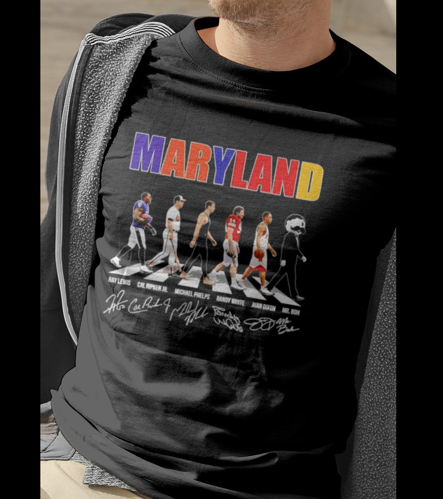 Maryland Ray Lewis Cal Ripken Jr Michael Phelps Randy White Juan Dixon Mr Boh T-Shirt