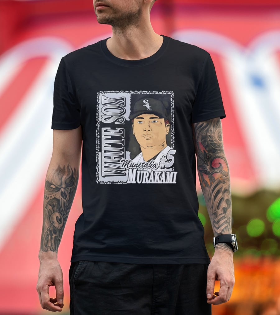 Munetaka Murakami #5 White Sox Baseball T-Shirt