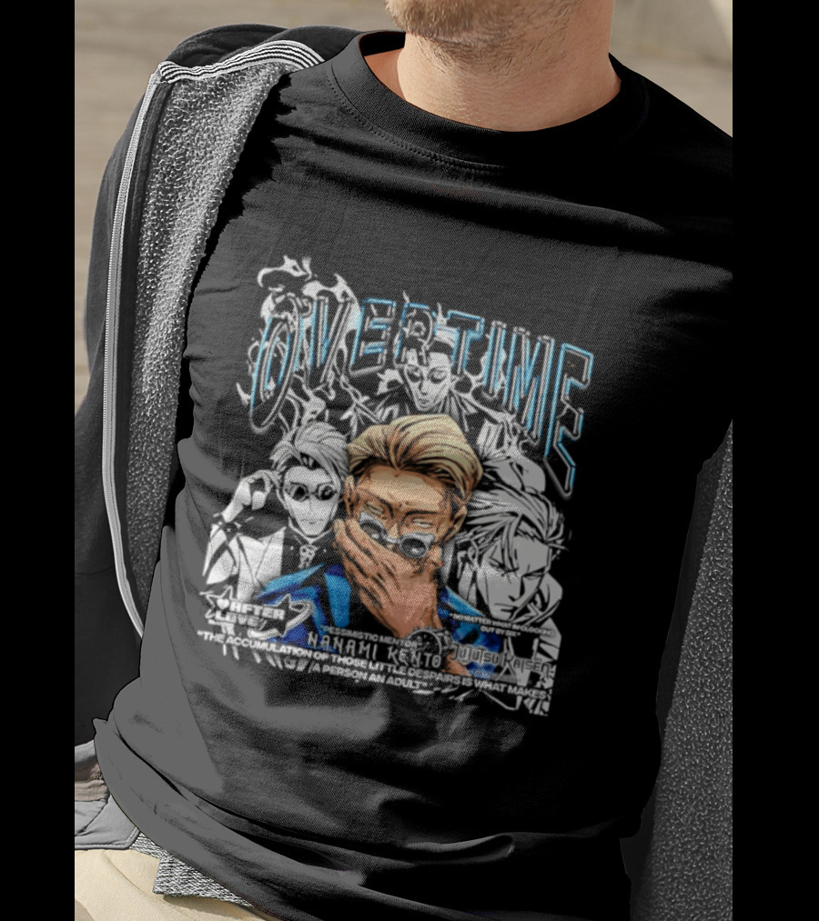 Nanami Kento Overtime Jujutsu Kaisen Anime Mentor T-Shirt