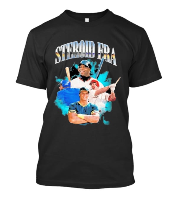 Steroid Era Baseball Players Montage With Bats And Uniforms T-Shirt