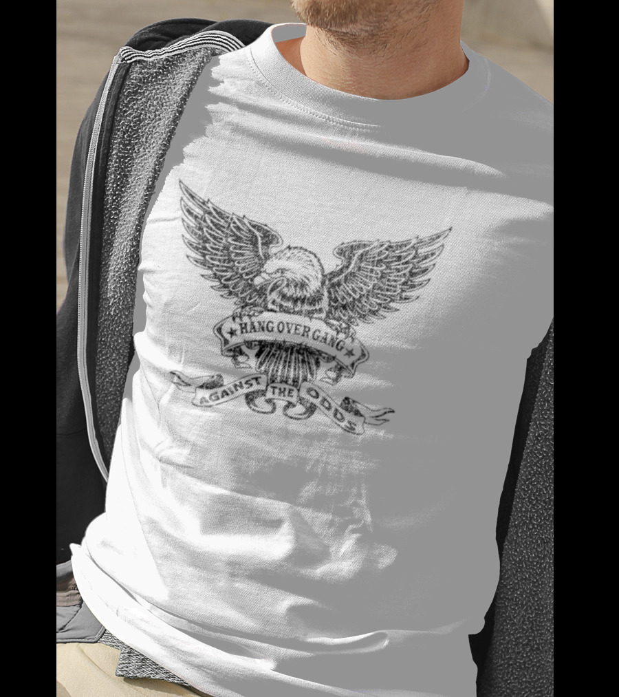 Against The Odds Blood Sweat And More Blood American Eagle Crest T-Shirt