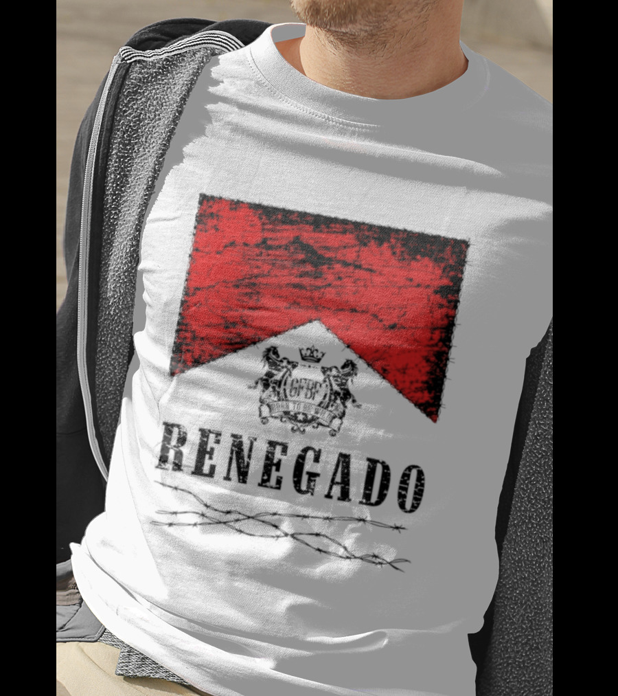 Renegado Born To Be Wild Red Crest Gothic T-Shirt
