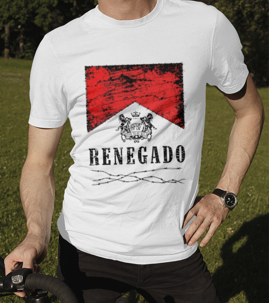 Renegado Born To Be Wild Red Crest Gothic T-Shirt
