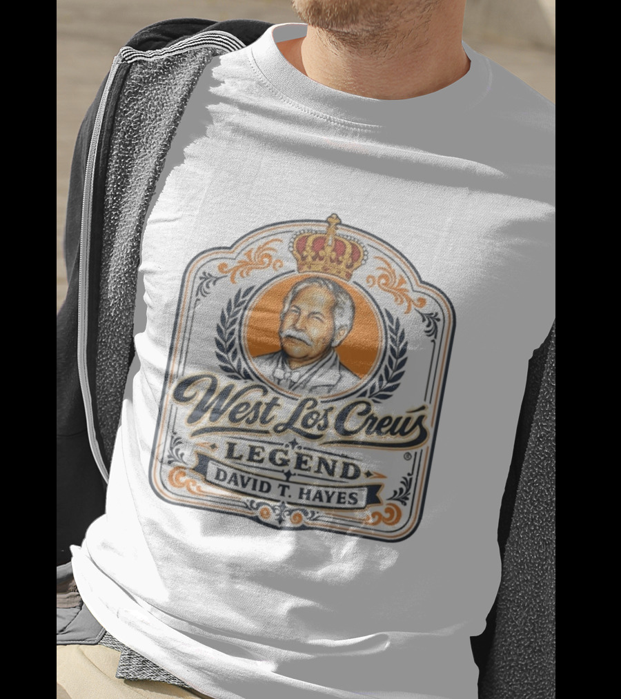 West Lot Crew Legend David Hayes Crown T-Shirt