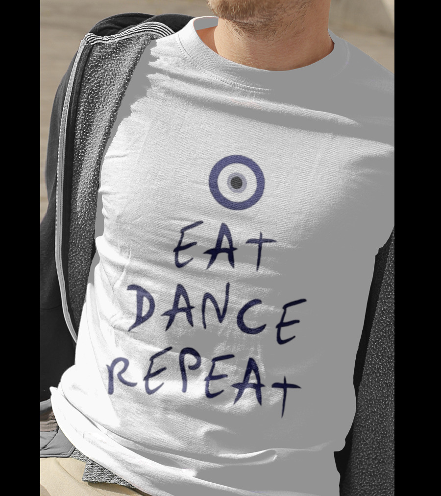 Eat Dance Repeat Evil Eye Protection Motif T-Shirt