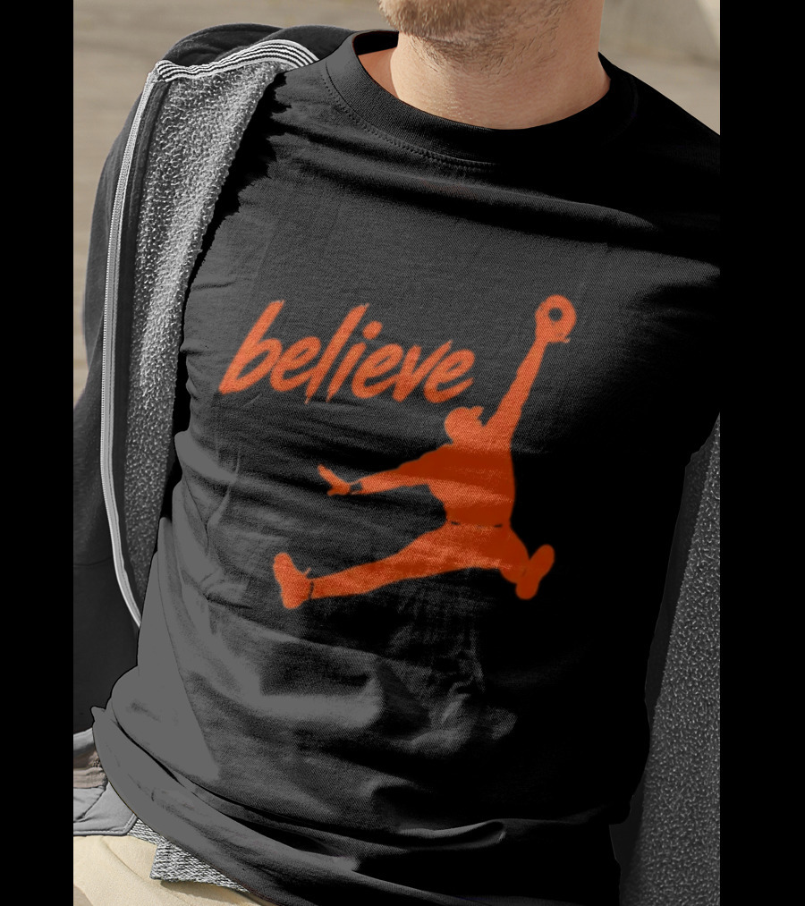 Believe Orioles Air Cowser Jump T-Shirt