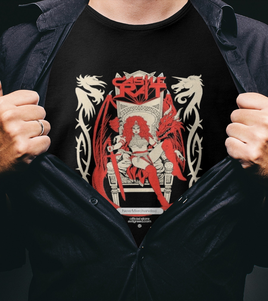 Castle Rat Red Dragon Throne Evilgreed Com New Merchandise Store T-Shirt