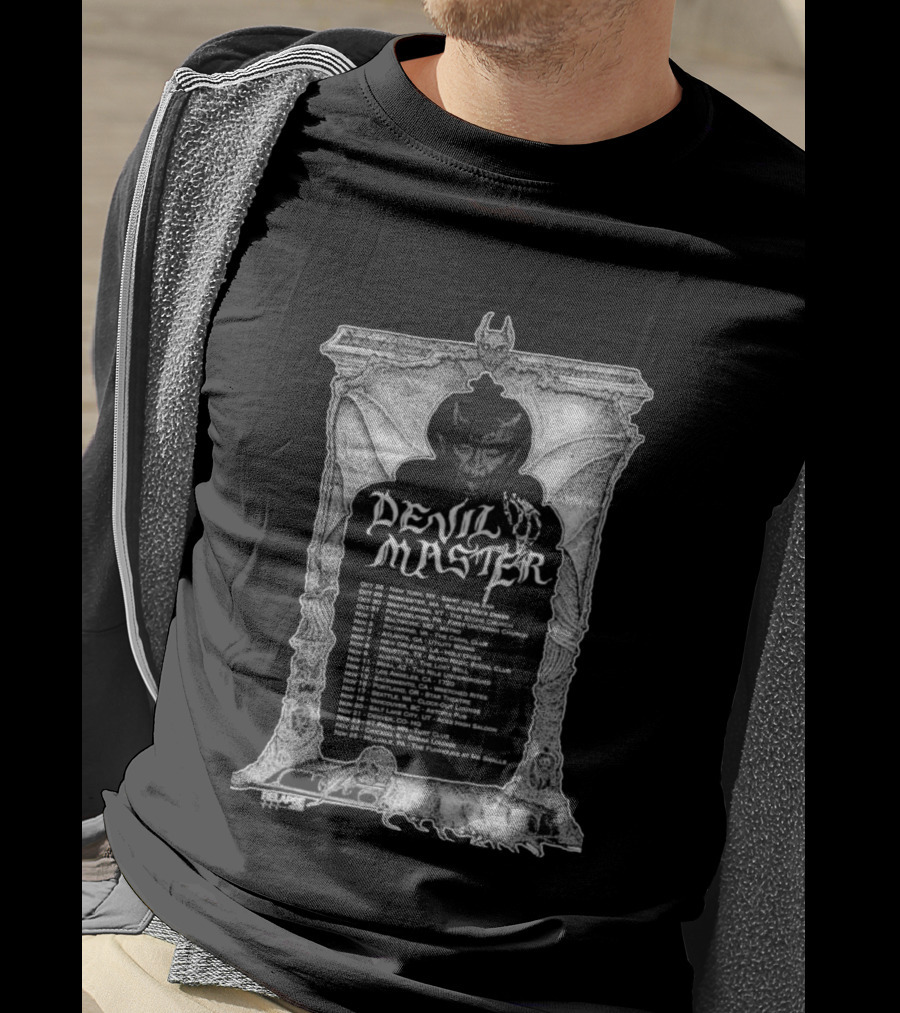 Devil Master Tour Dates Relapse Records Gothic With Vampire And Bat T-Shirt