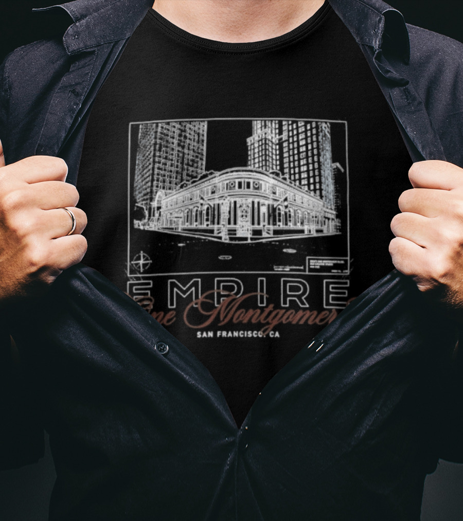 Empire One Montgomery San Francisco Skyline Building T-Shirt