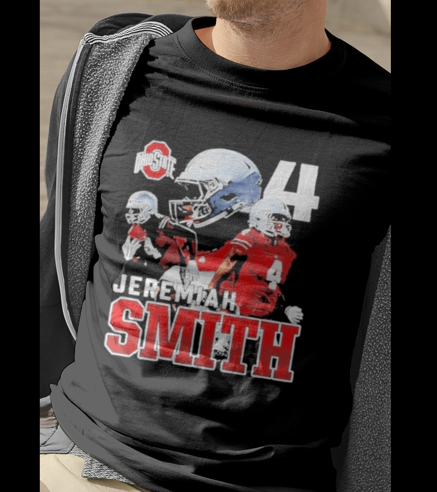 Ohio State Buckeyes NCAA Football Jeremiah Smith Number 4 T-Shirt