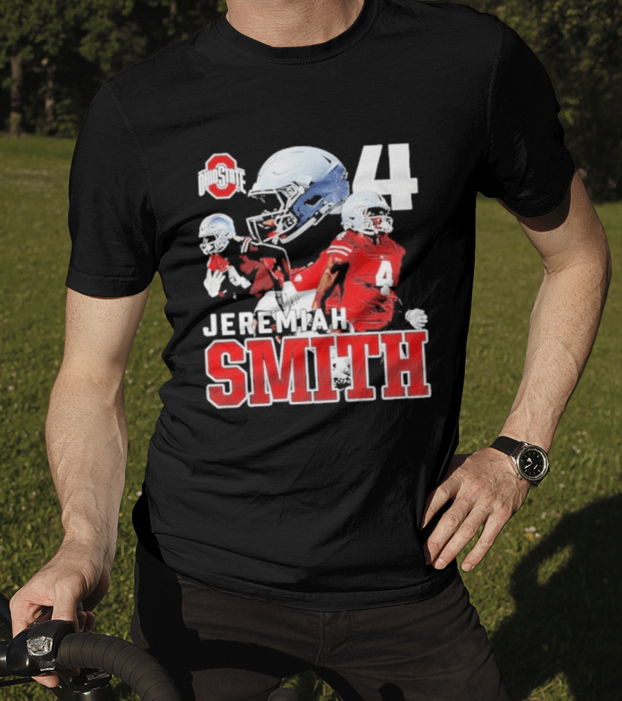 Ohio State Buckeyes NCAA Football Jeremiah Smith Number 4 T-Shirt