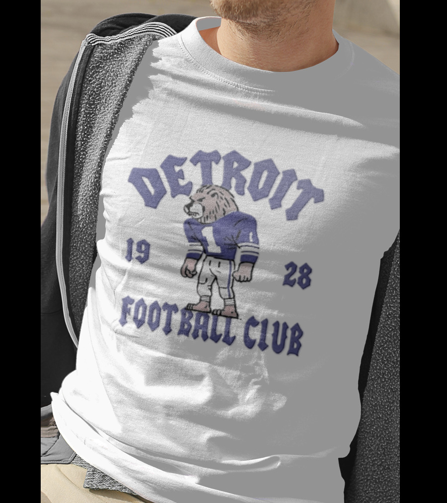 Detroit Lions 1928 Football Club Vintage Lion Sports T-Shirt