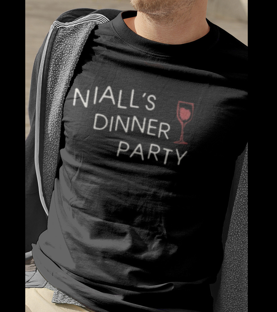 Niall Horan Store Niall's Dinner Party Wine Glass T-Shirt