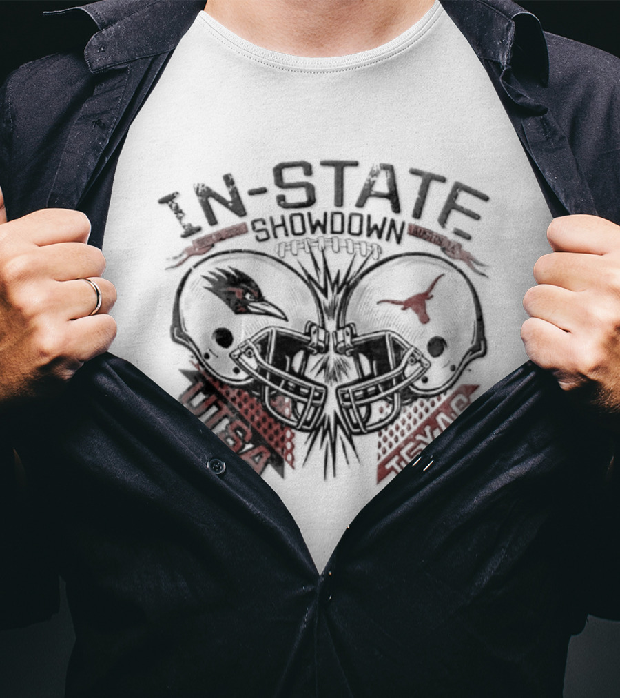 In State Showdown Austin TX Sept 19 2026 UTSA Roadrunners Vs Texas Longhorns T-Shirt